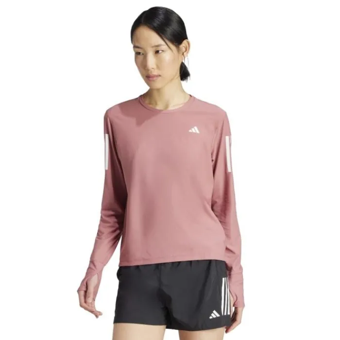 T-shirts E Camisola De Manga Comprida^adidas Own The Run Long-sleeve Rosa