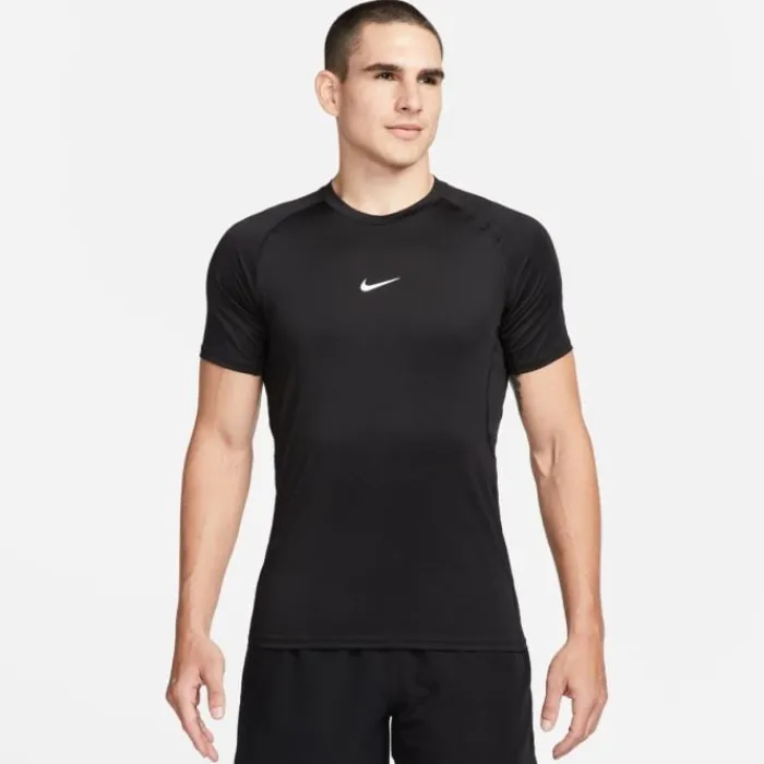 T-shirts E Camisola De Manga Comprida^Nike Dri-FIT Slim Short Sleeve Tee Preto